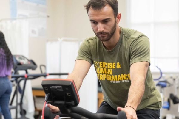 student on bike