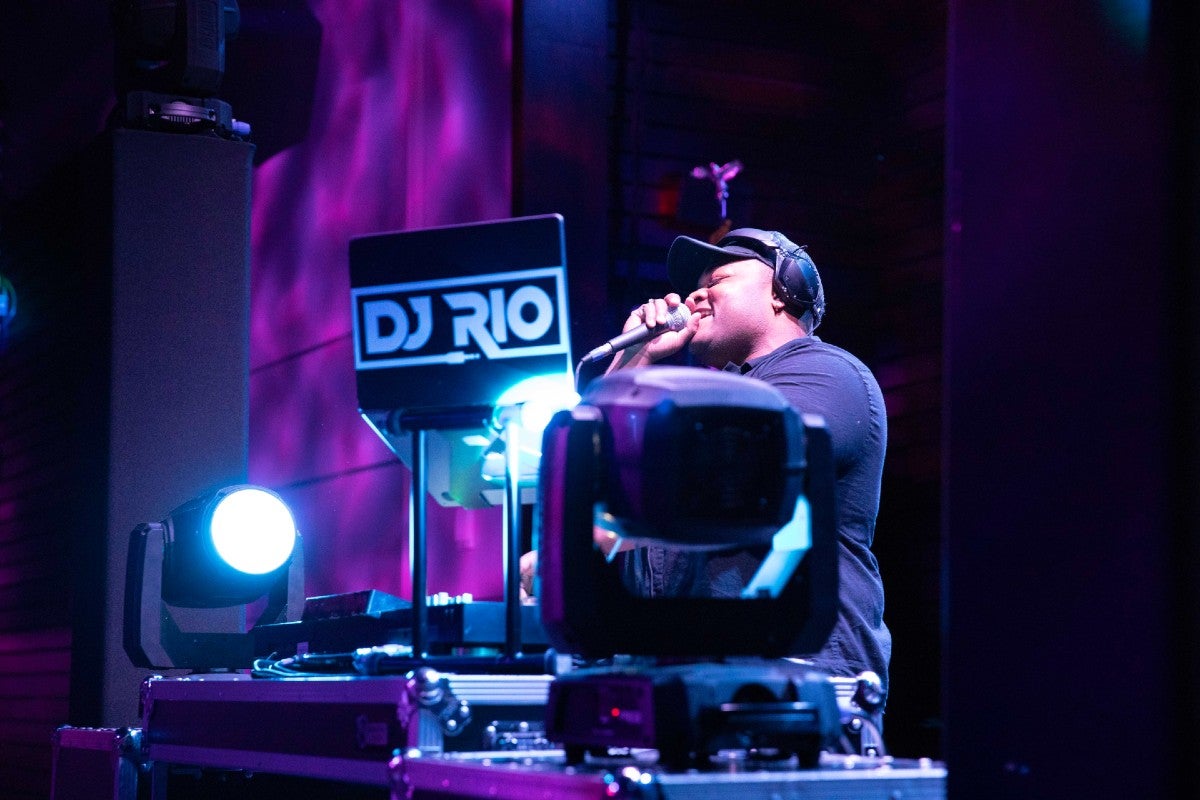 Jalen Anderson DJs at Lipscomb's Student Formal