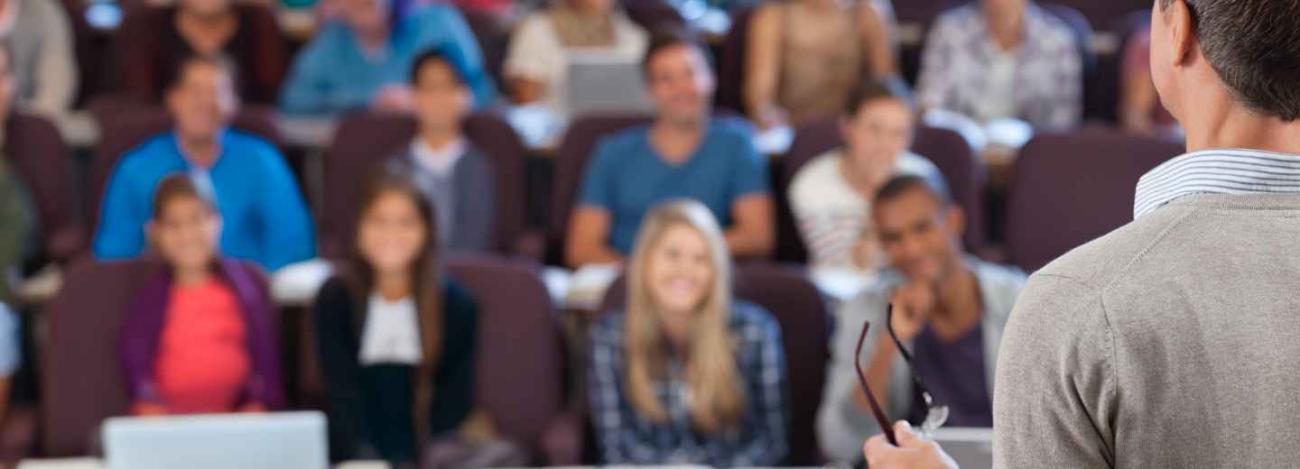 professor infront of his class