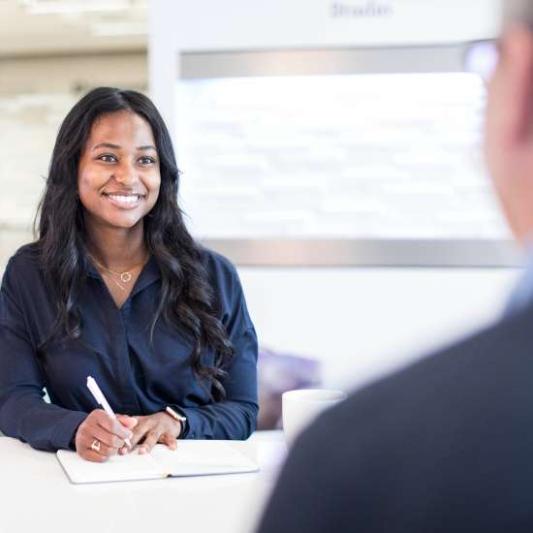 psychology student smiling