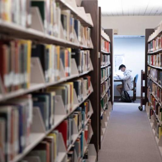 student studying