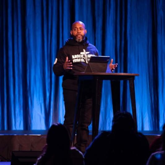 Orpheus Heyward speaks in The Gathering