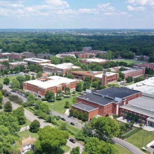 aerial view of campus