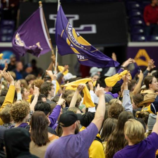 Students storming the court in Battle of the boulevard 