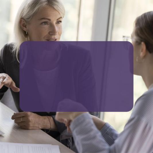 student and teacher talking