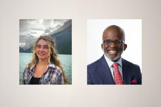 Portraits of Kaela Abbate and David Holmes