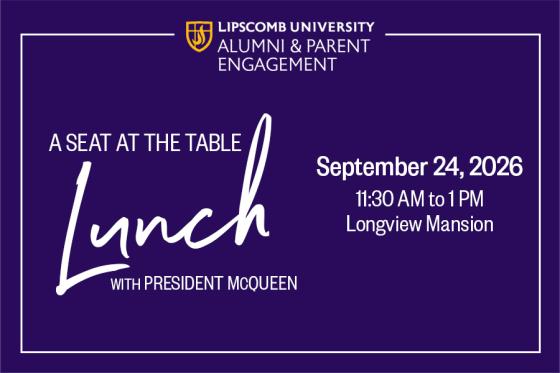 Alumni Lunch with President Candice McQueen on Sept. 24.