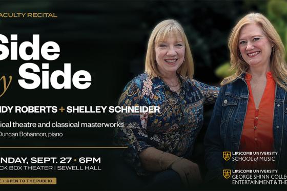 Lipscomb voice faculty Cindy Roberts and Shelley Schneider