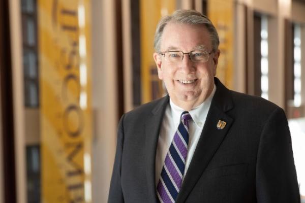 President L. Randolph Lowry in the George Shinn Center