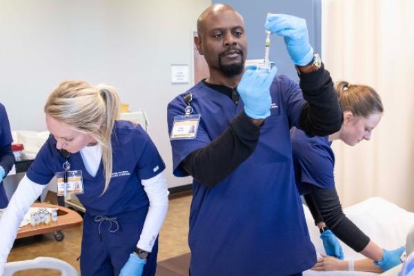 Students in the Rural Nursing initiative in the Health Simulation Lab